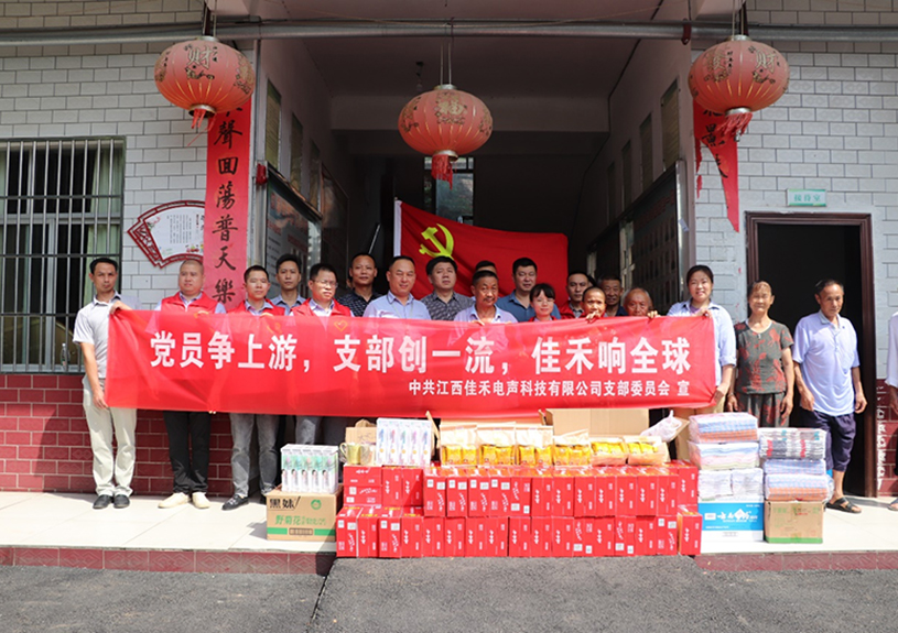 江西mg冰球突破电声科技有限公司党支部到桐木镇庆幸敬老院开展爱心慰问活动
